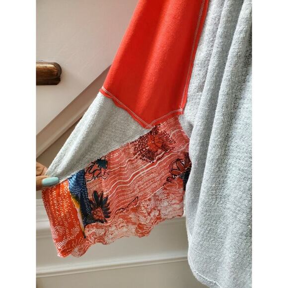 We The Free Women's Gray Polyester Round Neck Long Sleeve Top Shirt Size Medium - Picture 5 of 10